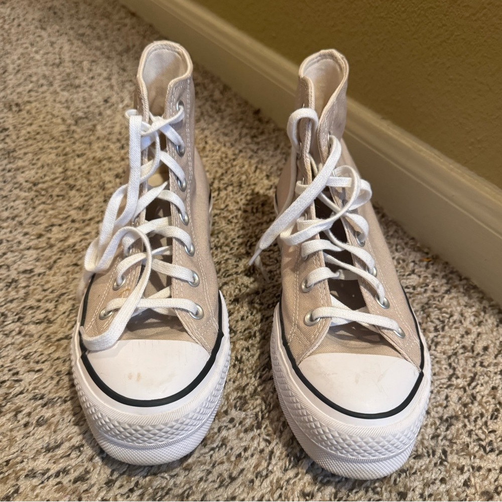 Converse Gray Chuck Taylor All Star Lift High Top Sneakers